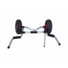 Kayak trolley with scupper supports